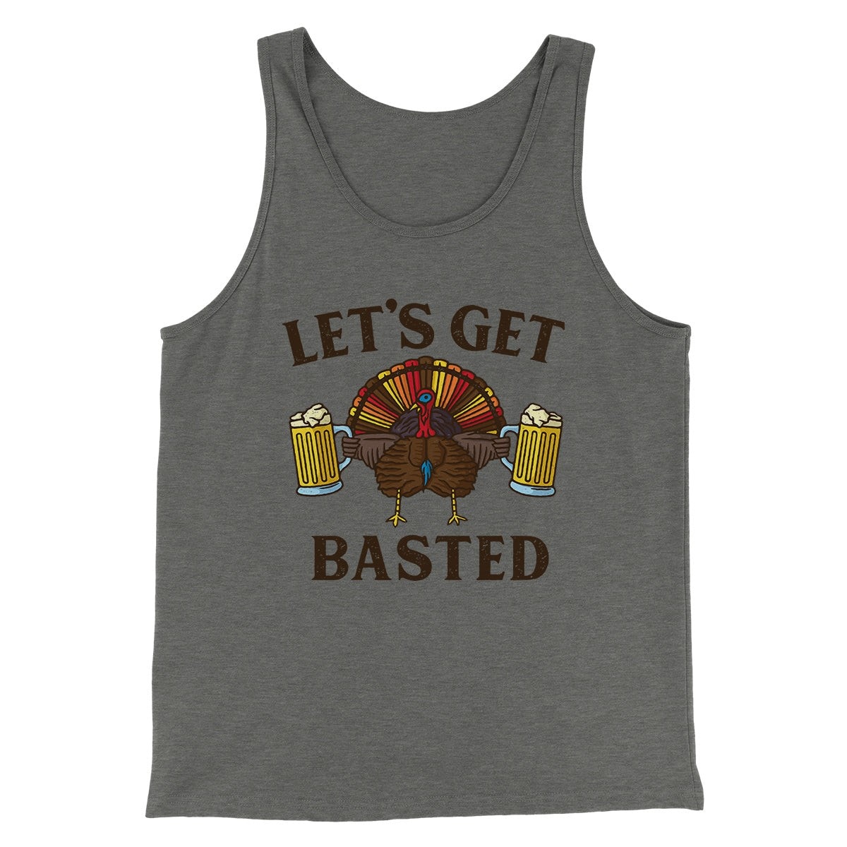 Let's Get Basted Funny Thanksgiving Men/Unisex Tank Top
